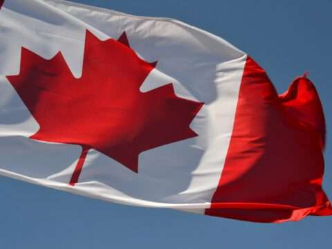 Canadian flag representing business loan amortization in Canada