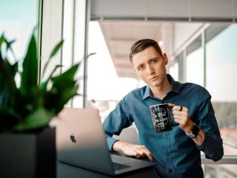 man discussing how to get startup loans with no collateral