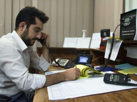 Man talking on the phone about small business financing trends for 2026.